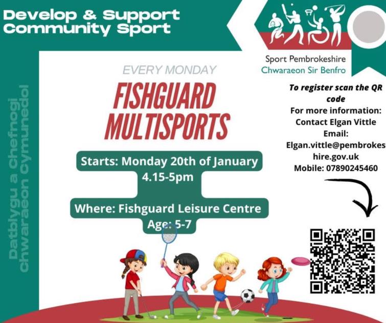 Every Monday - Fishguard Multi Sports for Children